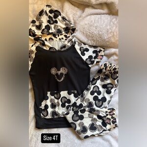 Mickey Leopard Girls Winter Set